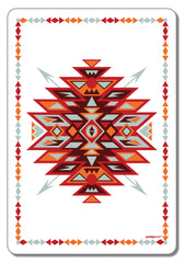Aztec Print White - Magnet