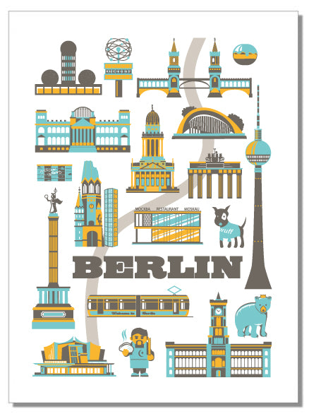 Berlin Icons - Geschirrtuch