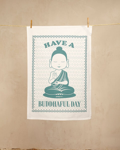 Have A Buddhaful Day - Geschirrtuch