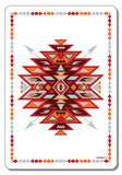 Aztec Print White - Magnet