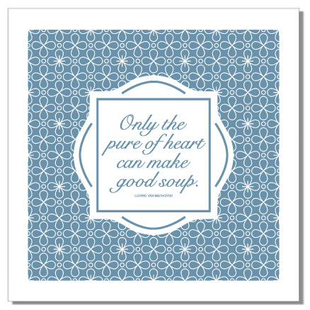 Dinner Napkins "Food Quotes" - Set of 4 Napkins (Stoffservietten)