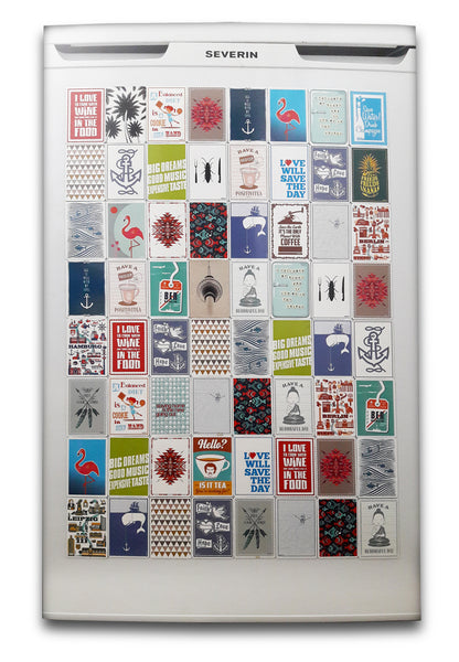 Aztec Print White - Magnet
