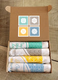 Dinner Napkins "Food Quotes" - Set of 4 Napkins (Stoffservietten)