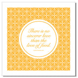 Dinner Napkins "Food Quotes" - Set of 4 Napkins (Stoffservietten)