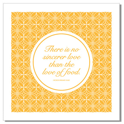 Dinner Napkins "Food Quotes" - Set of 4 Napkins (Stoffservietten)
