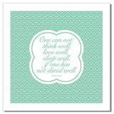 Dinner Napkins "Food Quotes" - Set of 4 Napkins (Stoffservietten)