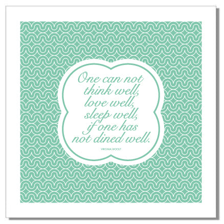 Dinner Napkins "Food Quotes" - Set of 4 Napkins (Stoffservietten)